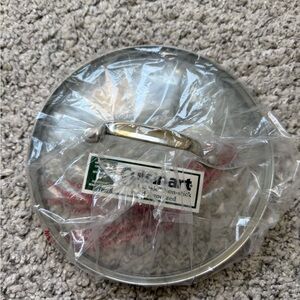 Cuisinart 9 1/4 inch Glass Lid with Stainless Steel Handle - Clear